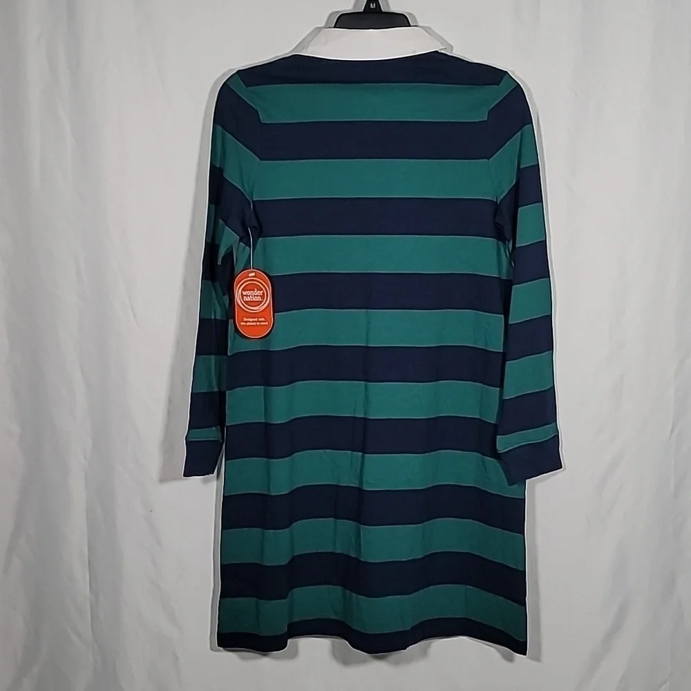 Girls blue and green rugby dress
